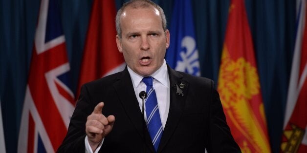 NDP MP Ryan Cleary holds a press conference on Parliament Hill in Ottawa on Monday, February 2, 2015.