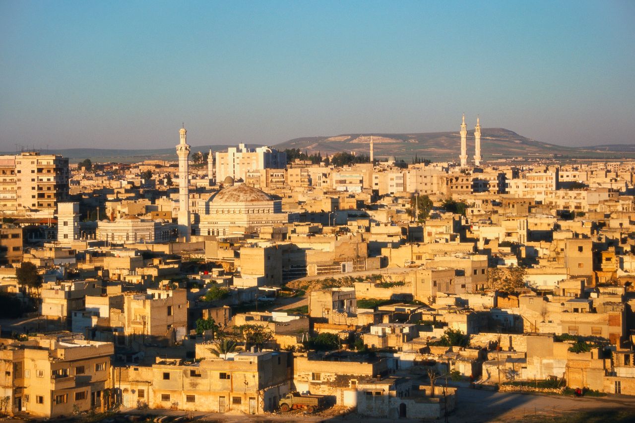 Η Χάμα, πόλη στις όχθες του Ορόντη, στην κεντρική δυτική Συρία. 