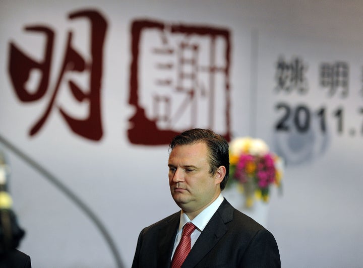 SHANGHAI, CHINA - JULY 20: (CHINA OUT) Houston Rockets general manager Daryl Morey attends Yao Ming's press conference announcing his retirement from basketball on July 20, 2011 in Shanghai, China. (Photo by Visual China Group via Getty Images)