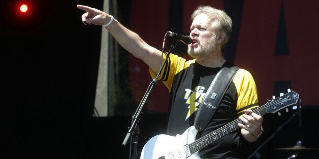 Randy Bachman performs during 'Live 8 Canada' on July 2, 2005 in Barrie, Ontario. Canada may stop creating great musical acts like Arcade Fire or Joni Mitchell if the country doesn’t extend copyright terms, Bachman says.