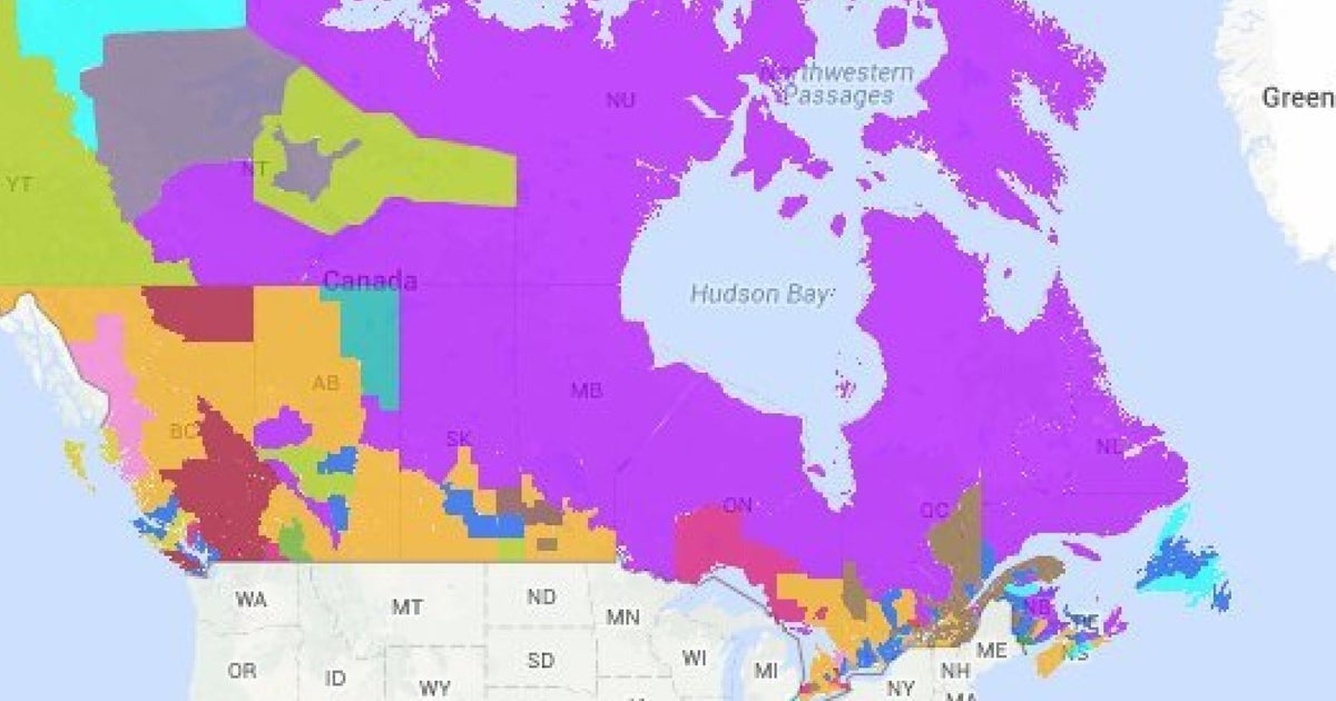 French Speaking Canada Map – Map Vector