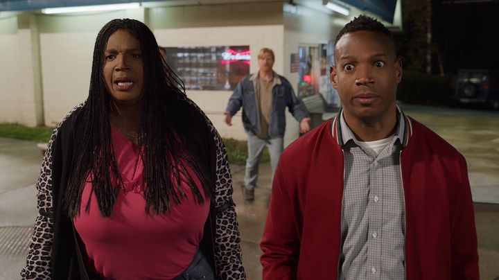Marlon Wayans playing two characters in "Sextuplets."