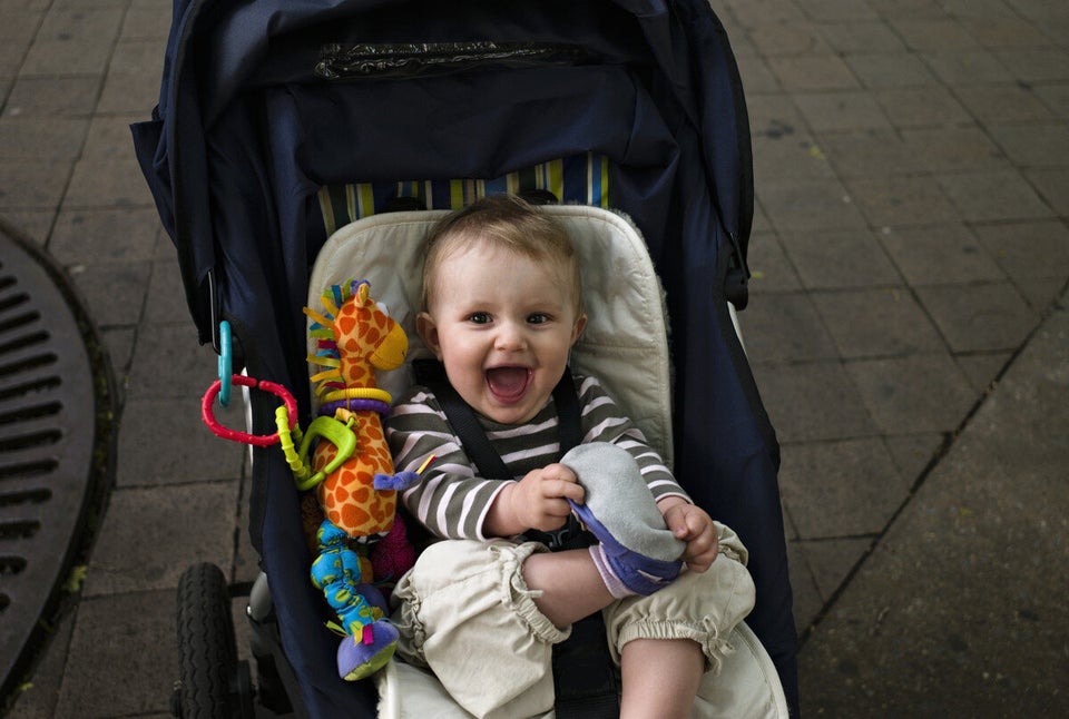 The stroller pusher.