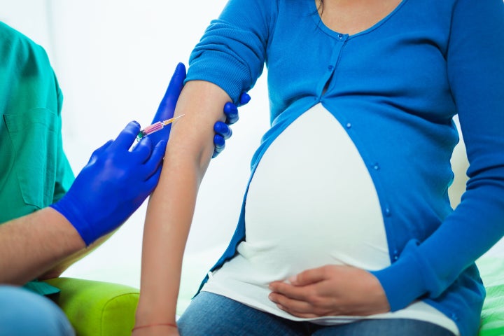 Routine vaccines during pregnancy protect both mom and baby, CDC notes.