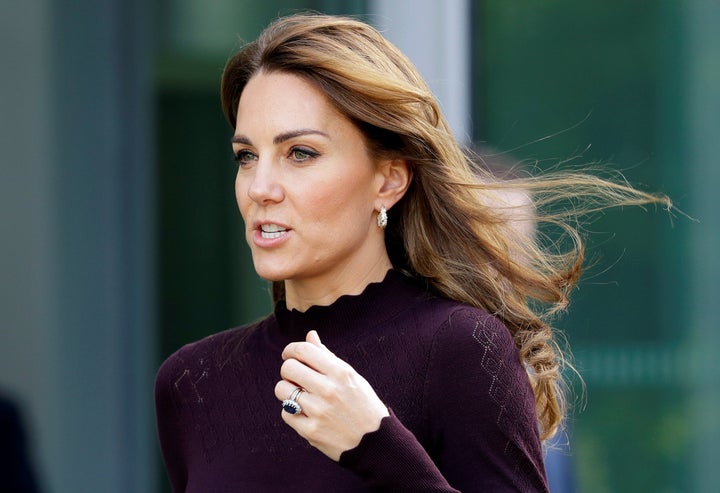 The Duchess of Cambridge visits the Angela Marmont Centre for UK Biodiversity at the Natural History Museum in London on Oct. 9.