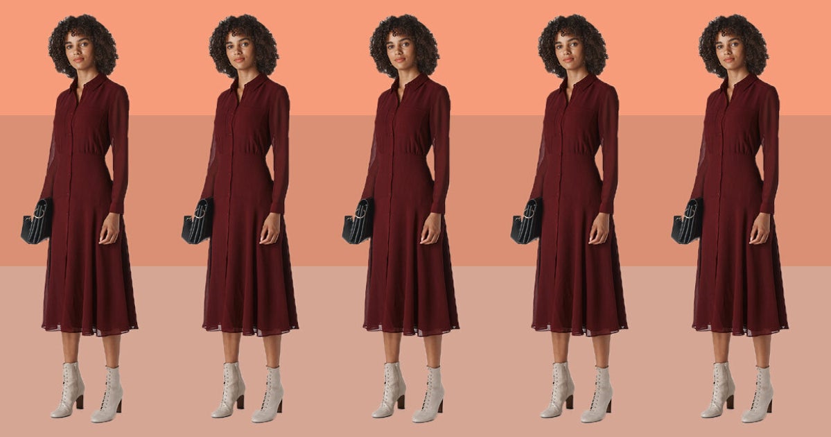Whistles carys 2024 midi shirt dress