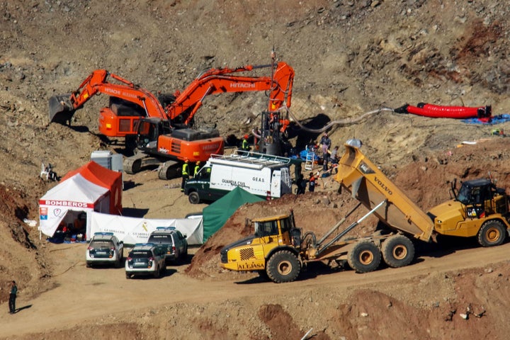 Imagen de archivo de las tareas de rescate de Julen.
