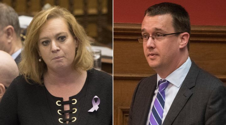 Ontario ministers Lisa MacLeod and Monte McNaughton told reporters Wednesday they are too busy running the province to get involved in the federal election.