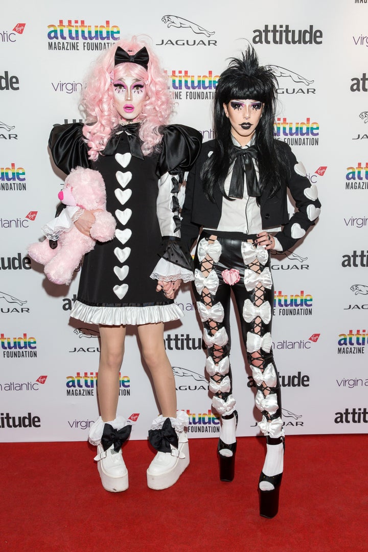 Scaredy and her girlfriend Pussy Kat at the Attitude Awards this week