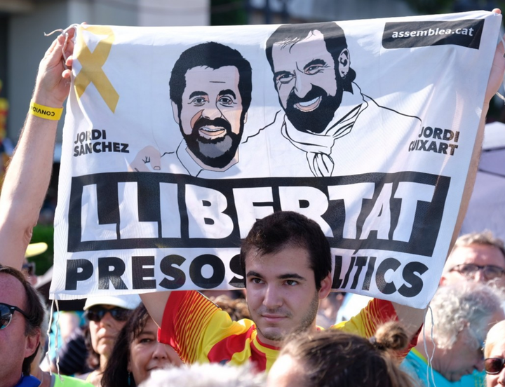 Manifestación por la liberación de los Jordis