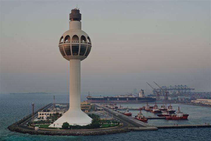 The Saudi port of Jeddah.