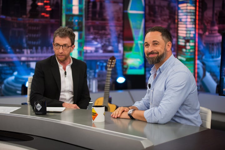 Pablo Motos y Santi Abascal, en 'El Hormiguero'