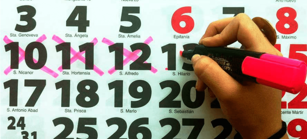 Calendario Laboral De 2020 Tiene 12 Festivos 8 Comunes A Todo El Pais El Huffpost calendario para tachar dias