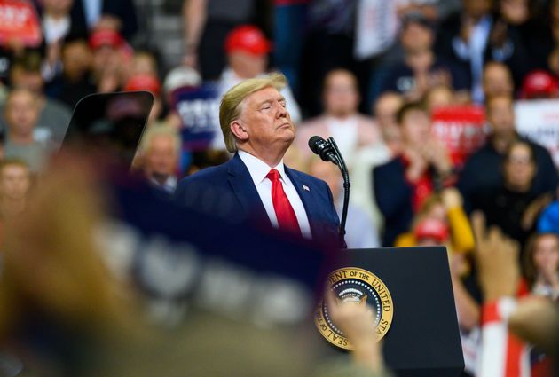 Trump at a rally in Minneapolis