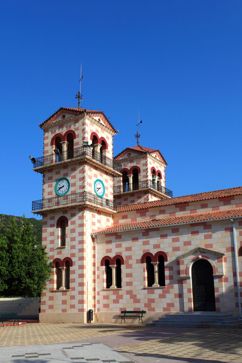 Church at Katastari village, Zakynthos Island, Zante, Greece,