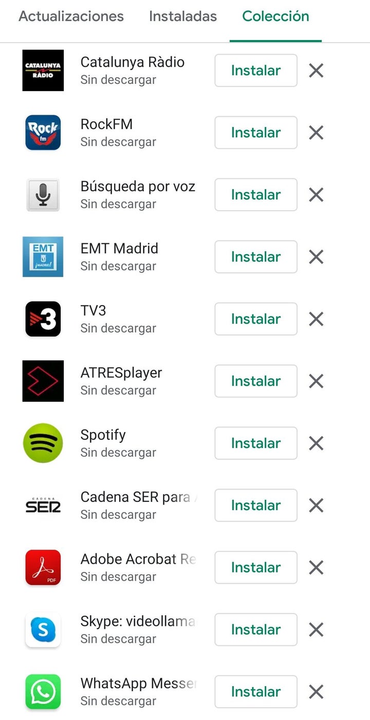 Captura de pantalla de Play Store.