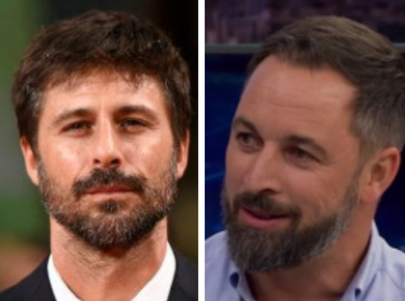 Hugo Silva y Santiago Abascal.