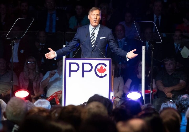 Maxime Bernier au lancement de sa campagne, le 25 août dernier, à Sainte-Marie