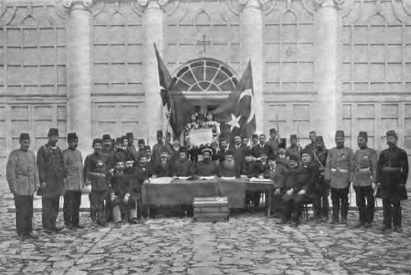 Declaration of the Young Turk Revolution by the leaders of the Ottoman millets in 1908