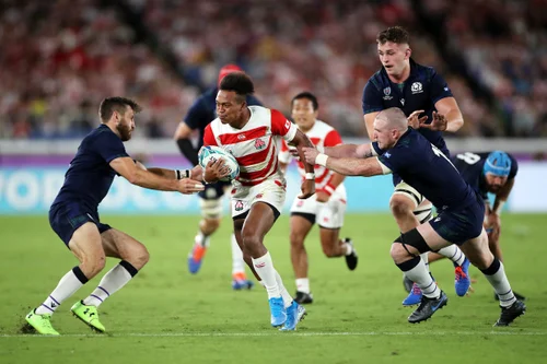 ラグビー日本代表、史上初の決勝トーナメント進出 ラグビー日本代表、史上初の決勝トーナメント進出