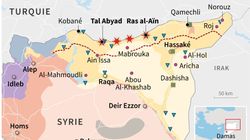 Cette carte résume les enjeux de l’offensive turque contre les Kurdes en