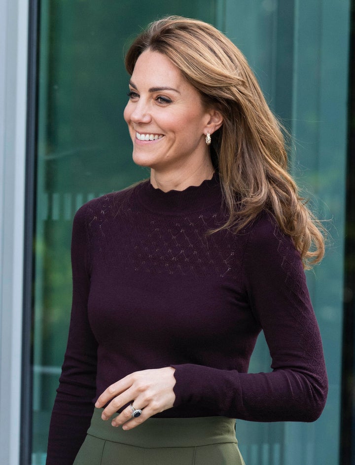 Kate Middleton visits The Angela Marmont Centre for UK Biodiversity at The Natural History Museum in London, Oct. 9, 2019.