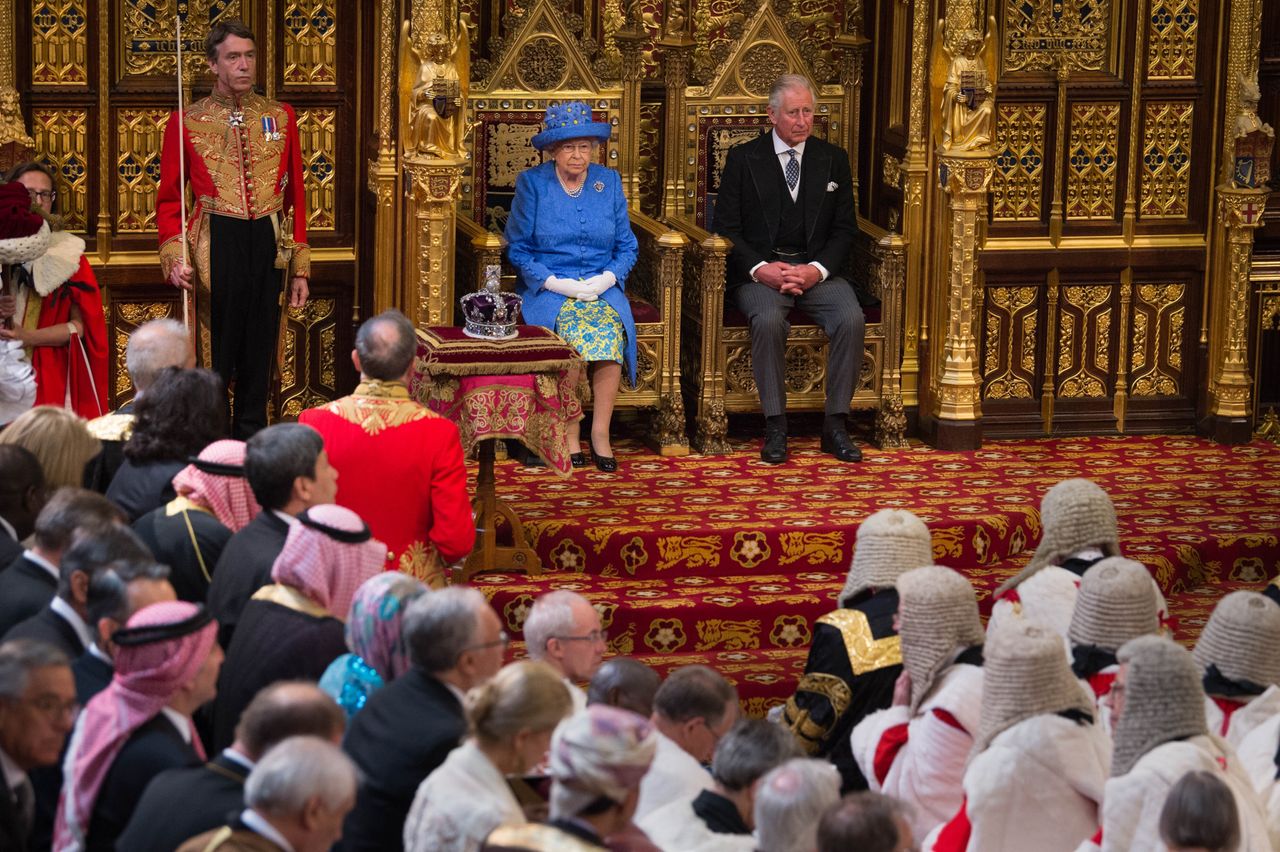 The Queen at the state opening of parliament in 2017