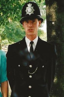 John Curran pictured on the day of his graduation from police training.