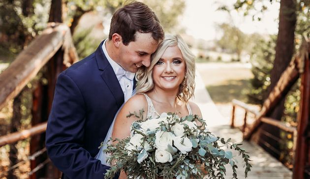 Tennessee couple Tanner and Lyndsey Raby married on Sept. 22. 