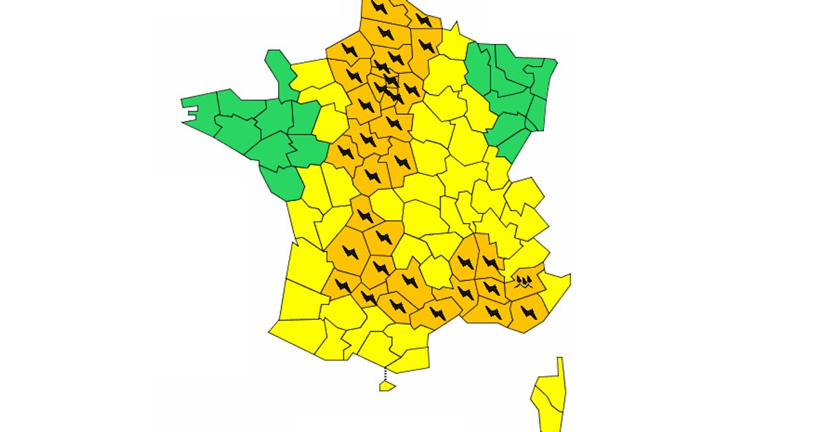 Meteo 37 Departements En Vigilance Orange A Cause D Orages Le Huffpost