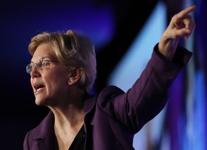 Massachusetts Sen. Elizabeth Warren is getting more aggressive in her calls to rid the 2020 presidential campaign of big-money influence.