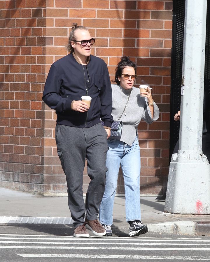 David Harbour and Lily Allen out and about, New York