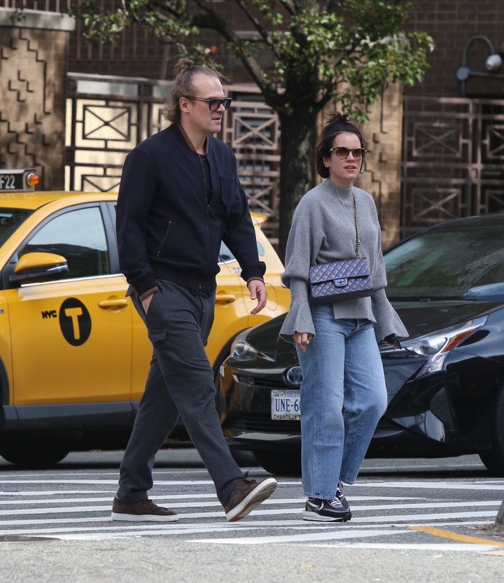 David Harbour and Lily Allen out and about, New York