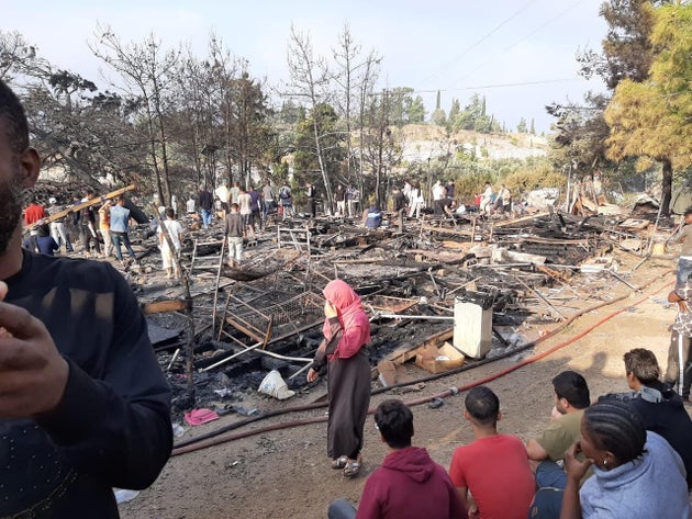 L'hotspot di Samos dopo l'incendio