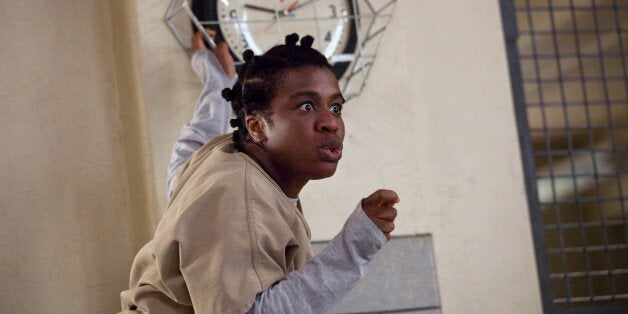 Uzo Aduba as Crazy Eyes on 'Orange Is The New Black' Season 2.