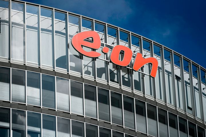 The headquarters of German energy company EON are pictured in Essen, western Germany on October 02, 2019. (Photo by INA FASSBENDER / AFP) (Photo by INA FASSBENDER/AFP via Getty Images)