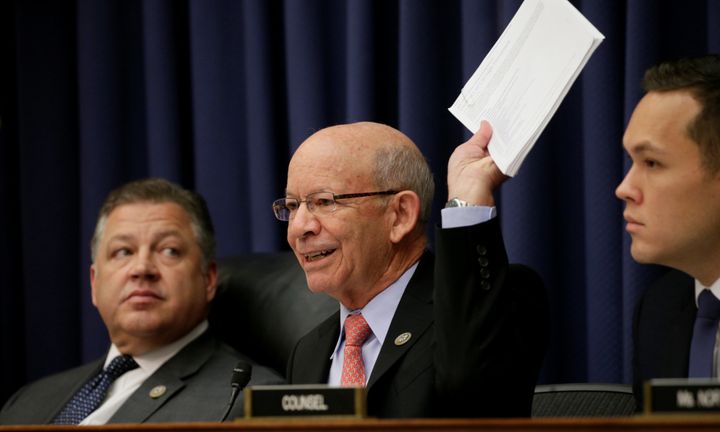 Rep. Peter DeFazio (D-Ore.), center, has called for the Department of Transportation's internal watchdog to look into Transportation Secretary Elaine Chao's alleged bias toward Kentucky.
