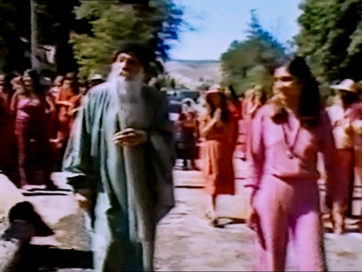 Bhagwan Rajneesh in "Wild Wild Country"