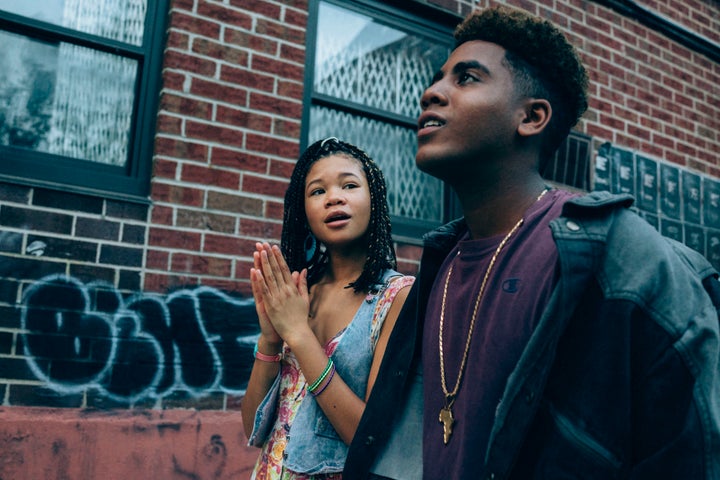 Storm Reid and Jharrel Jerome in "When They See Us"