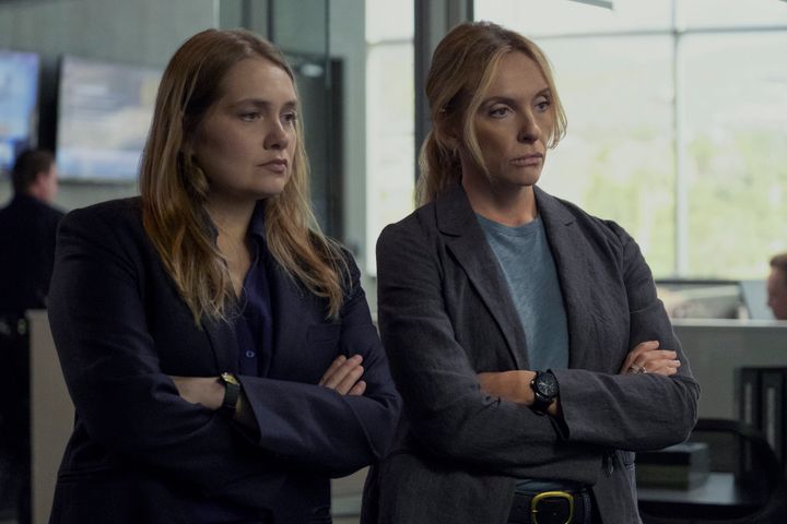 Merritt Wever and Toni Collette in "Unbelievable."