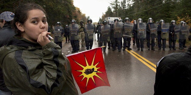 Elsipogtog Chief Aaron Sock warns members of his community may take action of energy company SNW Resources continues with shale gas exploration nearby.