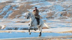 Ces photos de Kim Jong Un à cheval pourraient présager une annonce politique
