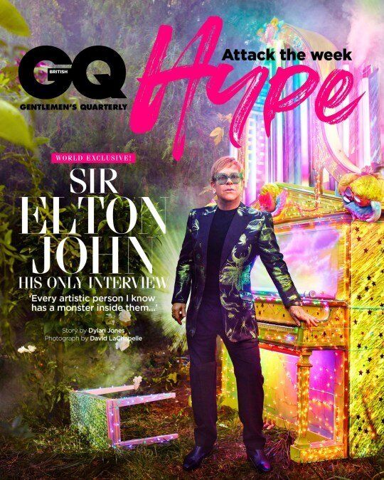 Elton John is this month's GQ cover star.