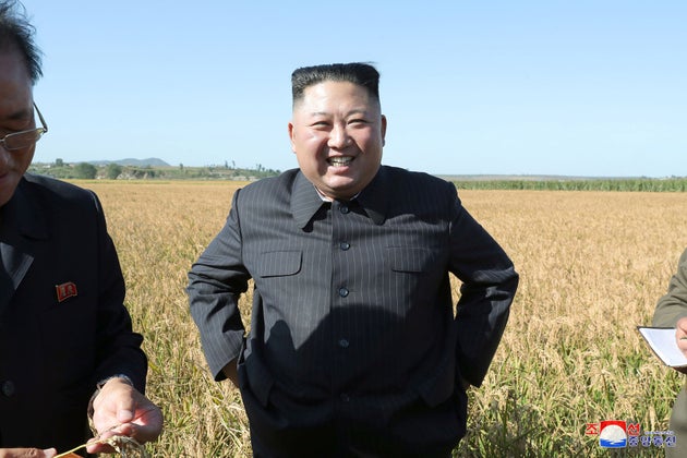 Kim Jong-un sonriente en el