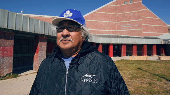 Melvin Cook is shown on Tataskweyak Cree Nation on Aug. 21, 2019.