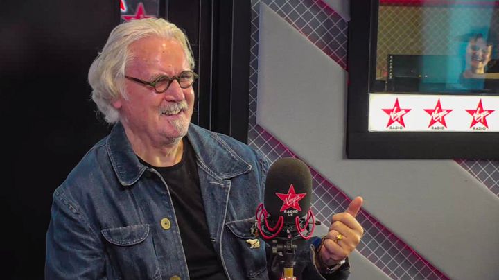 Billy during an interview with Chris Evans on his Virgin Radio Breakfast Show
