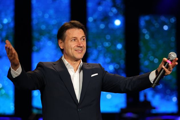 NAPOLI, ITALY - 2019/10/12: The President of the Italian Council, Giuseppe Conte, during the Italy 5-Star...