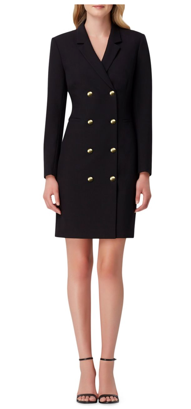 <a href="https://www.lordandtaylor.com/tahari-arthur-s-levine-double-breasted-blazer-dress/product/0500089450677?site_refer=CSE_GGLPLA:Womens_Outerwear:Tahari+Arthur+S.+Levine&amp;CSE_CID=G_LT_PLA_Women%27s+Apparel:All+Other+Women%27s+Apparel&amp;gclid=Cj0KCQjw_5rtBRDxARIsAJfxvYBywHUWmHIRzNpz35O5J3H8dt15jX0MgIuGmaeXWEOMuYLr-2TujTsaAoiHEALw_wcB&amp;gclsrc=aw.ds" target="_blank" rel="noopener noreferrer">Tahari Arthur S. Levine,&nbsp;Double-Breasted Blazer Dress, $148</a>