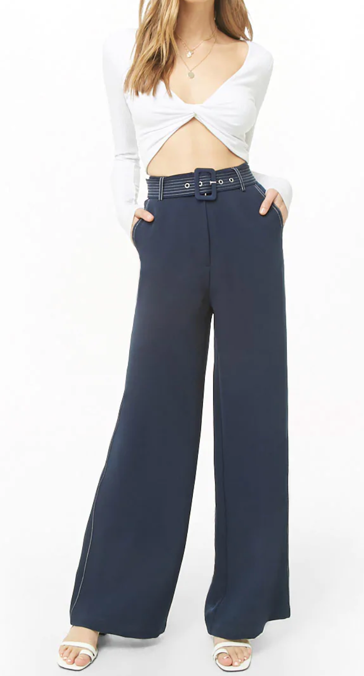 Forever 21, High-Rise Wide-Leg Pants, $19.53