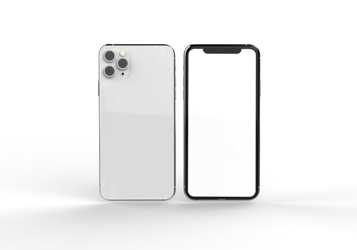 Newly launched smart phone 3d illustration.